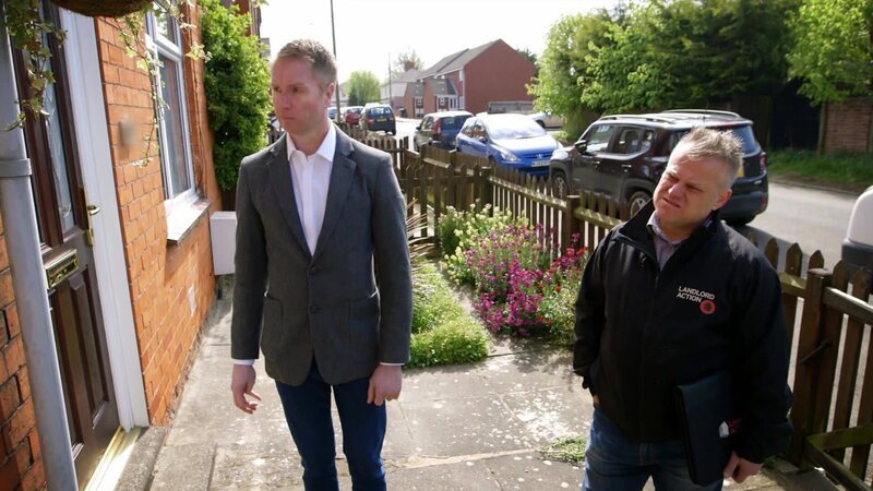 Kirk Brown has been trying to get his tenant to move out because she won’t pay her rent on time in five years and she owes him thousands of pounds. – Bild: TLC