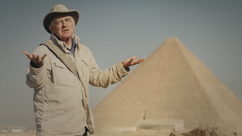 Der Archäologe Mark Lehner erforscht die Cheops-Pyramide seit Jahrzehnten. – Bild: PERNEL MEDIA /​ THE HISTORY CHANNEL