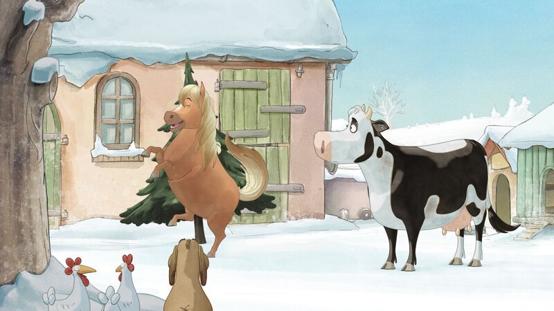 Pony macht ein kleines Kunststück. – Bild: ZDF/​WunderWerk