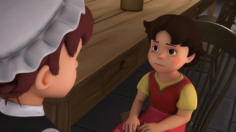 Heidi sagt Dete, dass sie nicht adoptiert werden möchte. – Bild: ZDF/​Studio 100 Animation/​Heidi Productions Pty. Limited