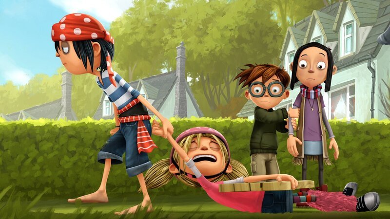 Jim hilft seiner verzweifelten Freundin Matilda aus der Klemme. – Bild: WDR/​Cyber Group Studios /​ France Télévisions /​ Blue Spirit Studios /​ Sofitvcine 4