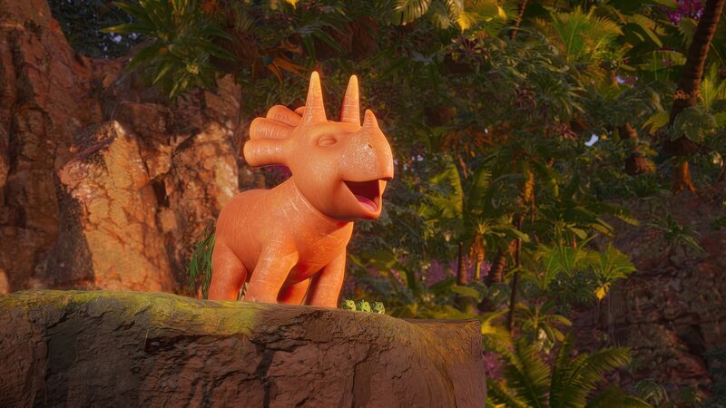 Das Trikarottops-Mädchen Ginger kann sehr laut brüllen. – Bild: ZDF und Cheeky Little Media