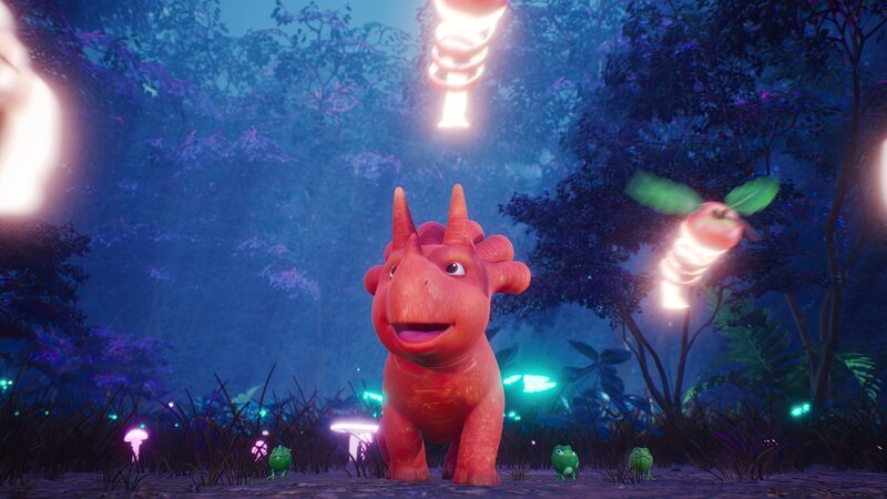 Ginger bemerkt gar nicht, dass sie sich im dunklen Wald verlaufen hat. – Bild: ZDF and Cheeky Little Media