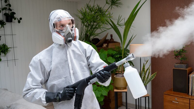 Nachdem der Tatortreiniger Benno Kruse (Kim Patrick Biele) in einem Wochenendhäuschen die Spuren eines Todesfalls beseitigt hat, wird sein Firmenwagen verlassen und durchwühlt nahe des Neckars gefunden. Von ihm fehlt jede Spur und vieles deutet auf eine Entführung hin. Wer würde von dem Verschwinden des Mannes profitieren? – Bild: ZDF und MARKUS_FENCHEL