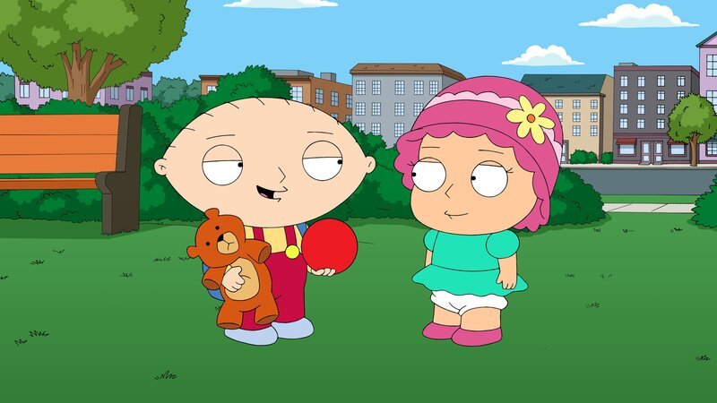 Stewie (l.) versucht, Brian bei seinen Frauenproblemen zu helfen und lädt zu diesem Zweck alle seine Ex-Freundinnen ein … – Bild: 2013 Twentieth Century Fox Film Corporation. All rights reserved. Lizenzbild frei