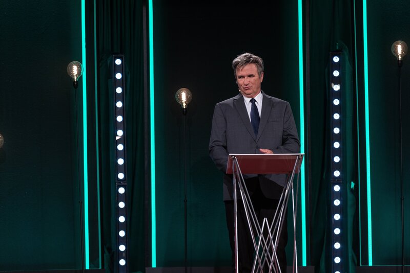 Wolfgang Krebs alias Robert Habeck. – Bild: Markus Konvalin /​ BR