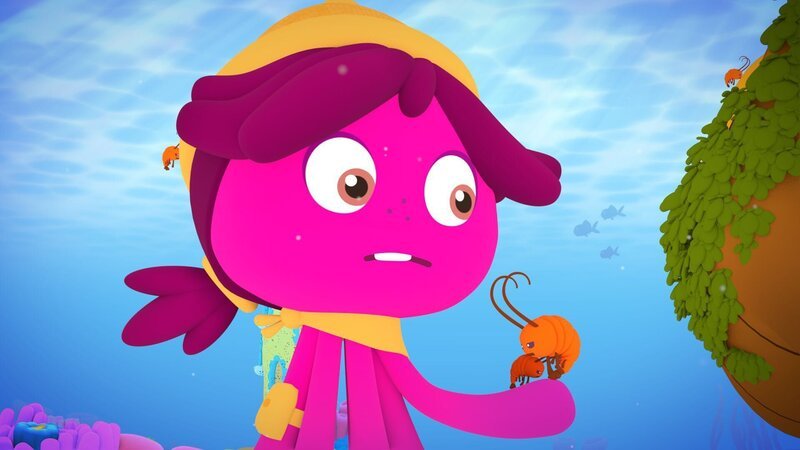 Maari sorgt sich um die Krillkrebse. Aus irgendeinem Grund geht es ihnen nicht gut. – Bild: KiKA/​Bigchild Entertainment