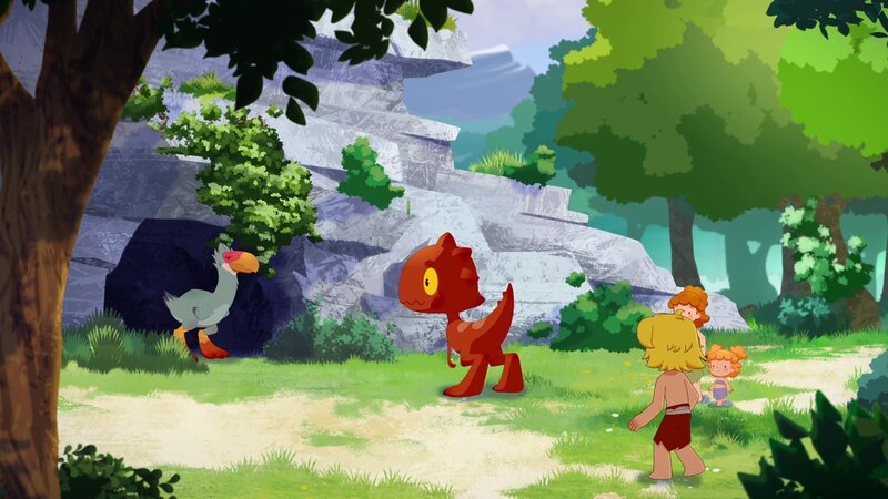 In einer Höhle finden sie endlich den wahren Vorratsdieb. Doch wie sollen die anderen davon erfahren? – Bild: KiKA/​hr/​TF1/​GO-N Productions