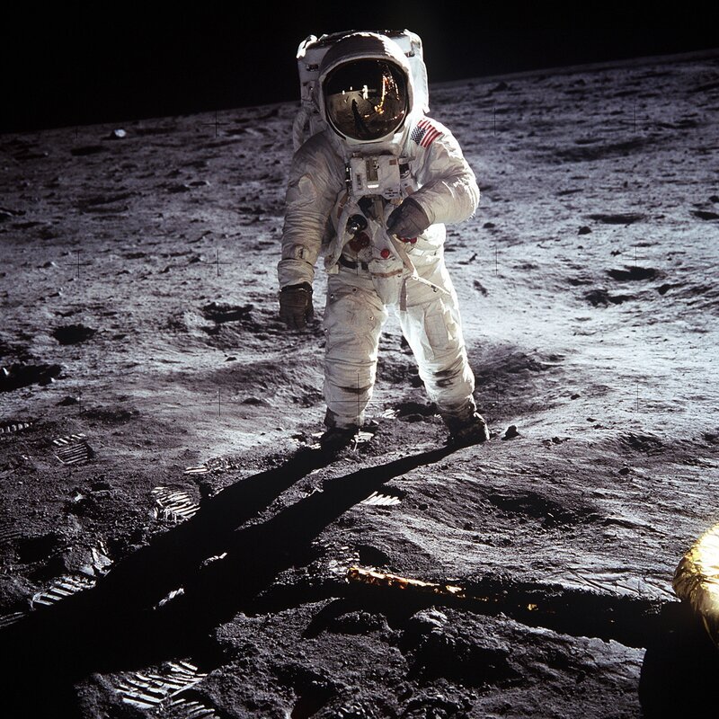 Buzz Aldrin on the Moon – Bild: HISTORY