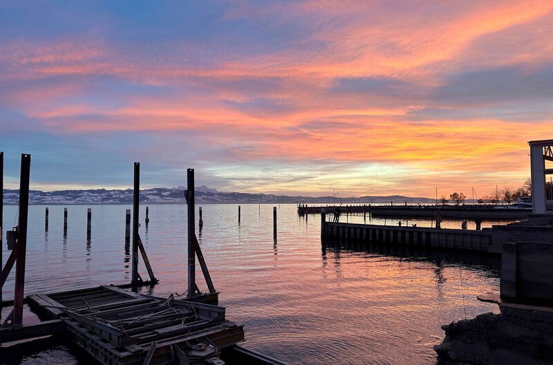 Weihnachtsstimmung am Bodensee bei Kressbronn. – Bild: SWR/​Jo Müller