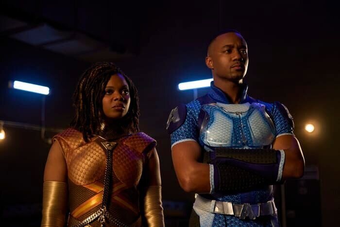 Susan Heyward (Sister Sage), Jessie T. Usher (A-Train) – Bild: Amazon Content Services LLC