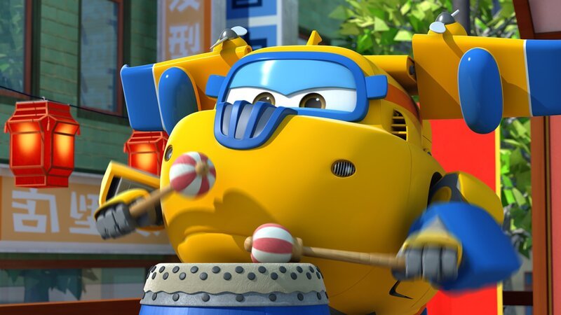 Donnie gibt den Takt vor. – Bild: KiKA/​FunnyFlux/​QianQi/​EBS/​CJ E&M