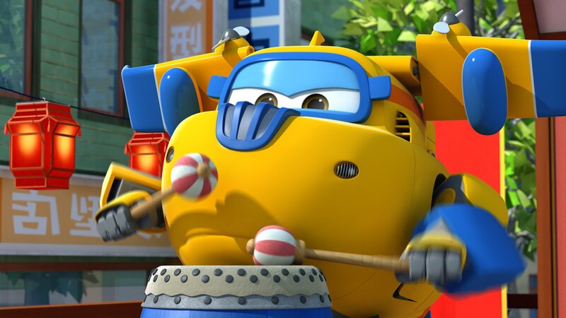 Donnie gibt den Takt vor. – Bild: KiKA/​FunnyFlux/​QianQi/​EBS/​CJ E&M