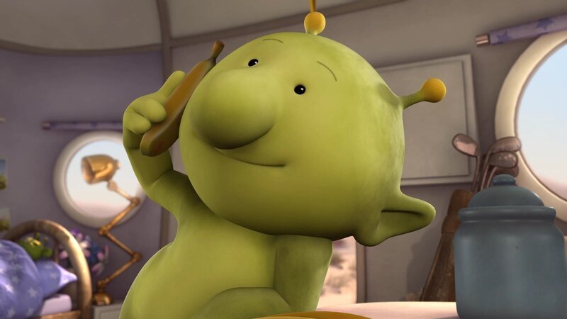 Pootle macht das Telefonieren Spaß und ruft Oopsy auf ihrem neuen Telefon an. – Bild: KiKA/​Snapper Productions/​Q Pootle 5 LTD