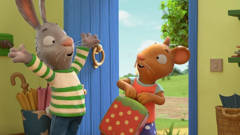 Die Freude ist groß: Posy darf heute bei Pip übernachten! – Bild: Magic Light Pictures LTD /​ ZDF