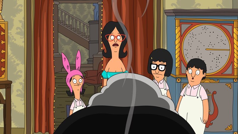 L-R: Louise, Linda, Tina, Gene – Bild: Paramount /​ FOX /​ FOX BROADCASTING /​ BOB’S BURGERS and TCFFC ALL RIGHTS RESERVED.
