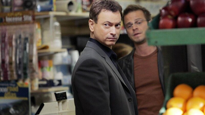 Detective Mac Taylor (Gary Sinise, l.) und Detective Danny Messer (Carmine Giovinazzo) verdächtigen einen Taschendieb des Mordes an einem Geschäftsmann. Doch Mord ist eindeutig nicht dessen Kaliber. – Bild: MG RTL D /​ CBS