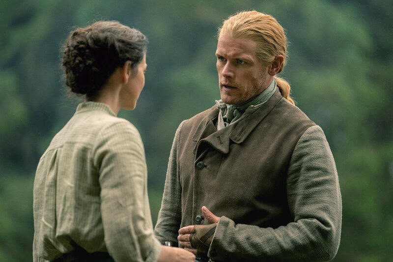 l-r: Claire Randall (Caitriona Balfe), Jamie Fraser (Sam Heughan) – Bild: Robert Wilson /​ Sony /​ Sony Pictures Television Inc.