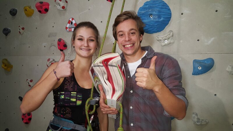 Checker Tobi mit Herausforderin Tabea Seidel. – Bild: BR/​megaherz gmbh/​Mathias Hagn