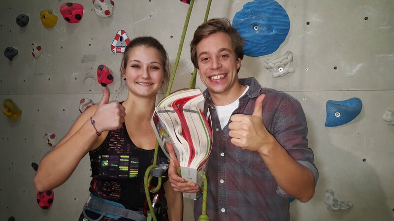 Checker Tobi mit Herausforderin Tabea Seidel. – Bild: BR/​megaherz gmbh/​Mathias Hagn