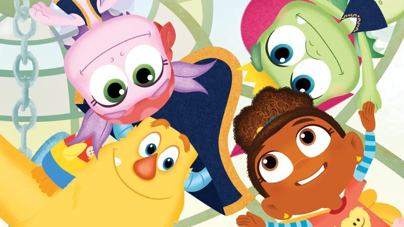 Kapitänin Esme schwört ihre Piraten ein. – Bild: KiKA/​Nelvana