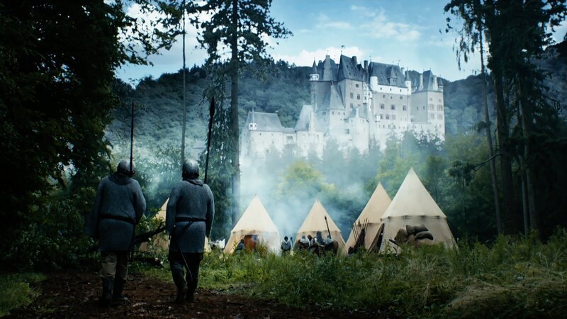 Wie kein anderes Bauwerk haben die Burgen das Bild des Mittelalters geprägt. Ihre Bedeutung und ihre ereignisreiche Geschichte erzählt „Terra X“ in „Mythos Burg“ in zwei Folgen. – Bild: ZDF und [F] Jens Boeck/​Sabine Bier/​ [M] Faber Courtial