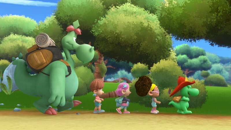 Grisu und seine Freunde laufen geradewegs in ein großes Campingabenteuer. – Bild: MONDO TV Group, Pagot, Calidra, T2T, ZDF