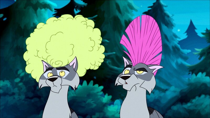 Lilli hat den Wölfen bunte Haarschöpfe gezaubert. – Bild: ORF 1