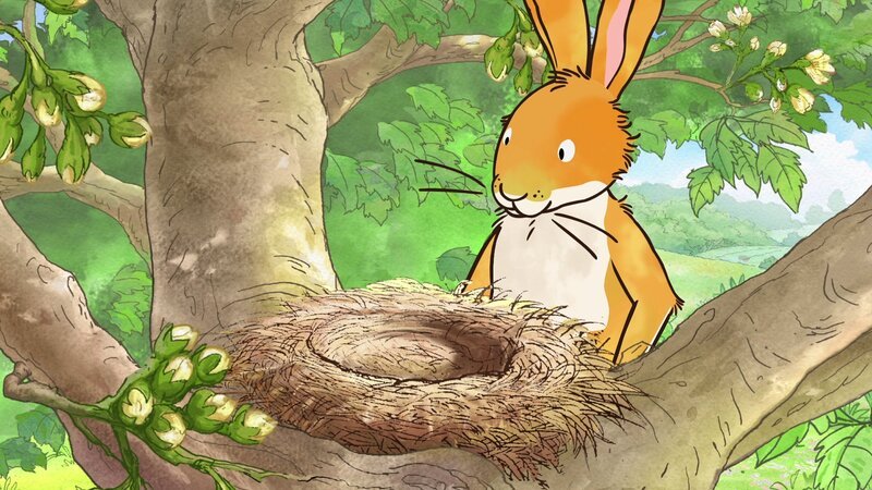 Und plötzlich findet kleiner brauner Hase niemanden mehr im Nest vor. – Bild: KiKA/​SLR Productions Australia Pty.Ltd./​Scrawl Studios Pte Ltd./​hr/​ARD