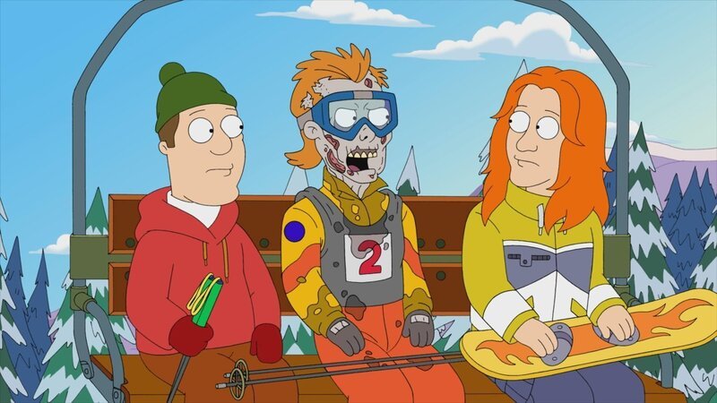 Stan in Klaus’ verwesendem menschlichen Körper (m.) – Bild: Paramount /​ FOX /​ 2013 FOX BROADCASTING /​ AMERICAN DAD and © 2013 TCFFC ALL RIGHTS RESERVED.