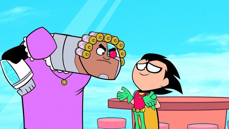 v.li.: Cyborg, Robin – Bild: Cartoon Network