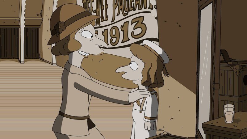 Für Mr. Burns gibt es nach der Zerstörung der Stadt eine Bedingung, um beim Wiederaufbau zu helfen: Er will eine eigene Varieté-Show … – Bild: Fox