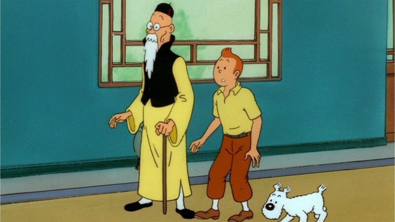 Tim (r.) verspricht Herrn Wang (l.) für seinen Sohn den Arzt aufzusuchen, der das Gegenmittel für das Wahnsinnsgift bereitstellen kann. – Bild: ZDF und Ellipsanime/​France 3/​M6/​Nelvana