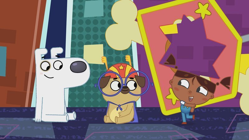 Für das kleine Mädchen ist Puck der größte Held. – Bild: KiKA/​Dog Loves Productions Limited 2020