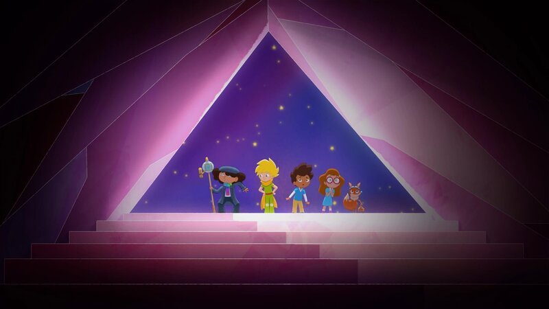 Die Suche führt die Freunde zu einer dunklen Höhle. – Bild: WDR/​Method Animation