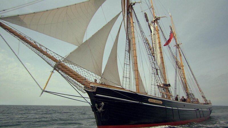 Die „H.M.S. Beagle“ auf Weltumsegelung. – Bild: BR/​INTER/​AKTION