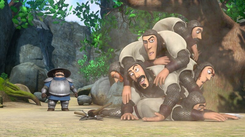 Der Sheriff ist fassungslos. Seine Männer hatten keine Chance gegen Robin Hood. – Bild: ZDF/​Method Animation/​DQ Entertainment/​Fabrique d’images/​ZDF Enterprises/​De Agostini