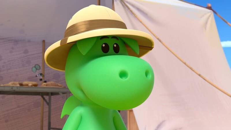 Grisu hat eindeutig in der Wüste etwas Großes vor. – Bild: MONDO TV Group, Pagot, Calidra, T2T, ZDFS