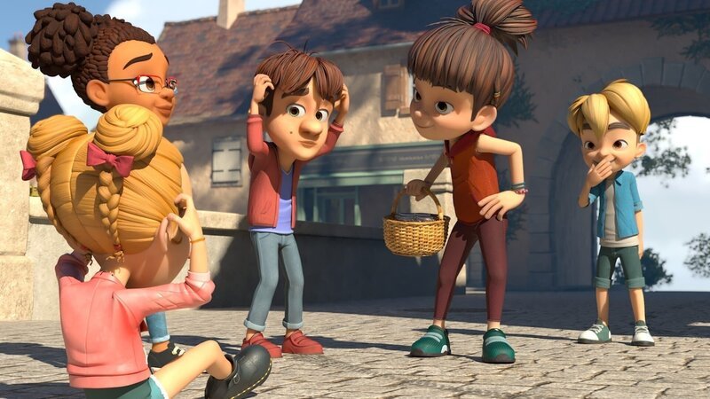 Die Kinder von Kleinwiesental haben sich übel juckende Läuse eingefangen. – Bild: ZDF und La Station Animation – 2022
