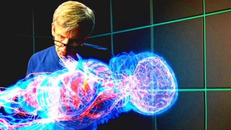 Bei der Untersuchung einer Leiche macht Dr. Sid Hammerback (Robert Joy) eine überraschende Entdeckung: Obwohl es nur eine Schusswunde gibt, stecken im Oberkörper zwei Projektile. – Bild: MG RTL D /​ CBS