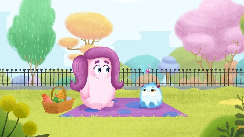 Im Park wartet Snugs auf seine Monstersitter. – Bild: KiKA/​Nelvana