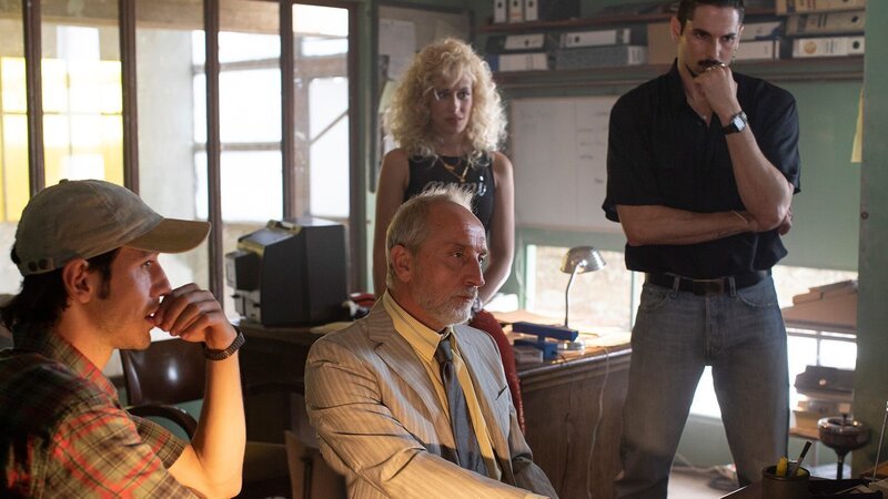 L-R: Rober (Marcel Borràs), Correa (Gonzalo de Castro), La Rubia (Teresa Riott) und Fausti (Jason Day) – Bild: AXN Black