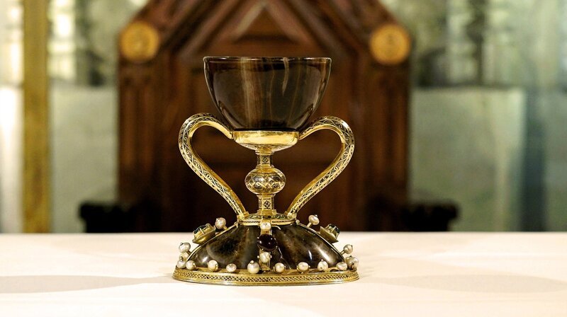 Der Santo Caliz in Valencia – für Viele ist er der echte Heilige Gral. – Bild: phoenix/​ZDF/​Jörg Rambaum