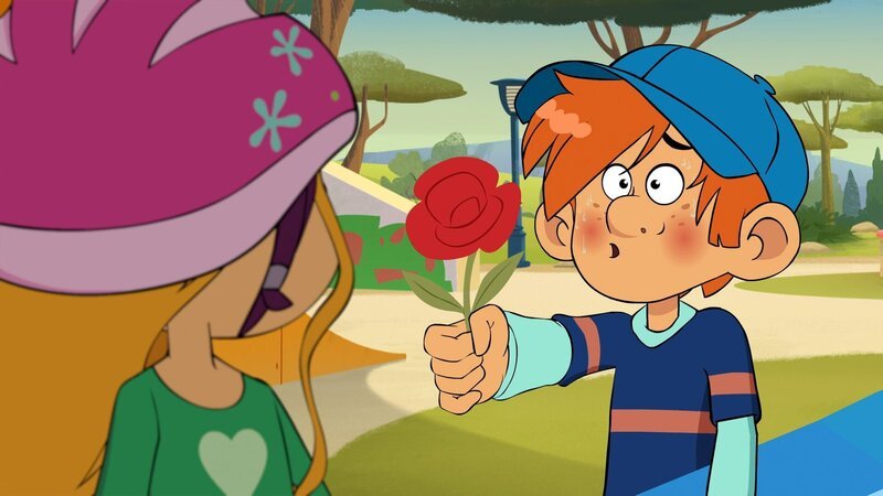 Marine ist sprachlos: Hat ihr etwa der Skater Titus den Liebesbrief geschrieben? – Bild: NDR/​Bamboo Production/​Samka Productions