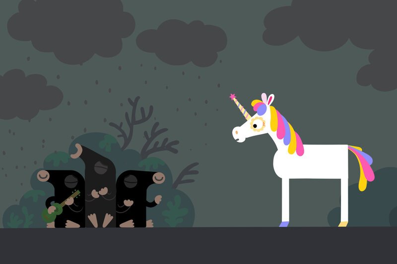 Guetnachtgschichtli Animanimals - S Einhorn Staffel 2 Folge 26 Das Einhorn zaubert alle Tiere bunt - und glücklich! – Bild: SRF/Meta Media Entertainment Guetnachtgschichtli Animanimals - S Einhorn Staffel 2 Folge 26 Das Einhorn zaubert alle Tiere bunt - und glücklich! – Bild: SRF/Meta Media Entertainment