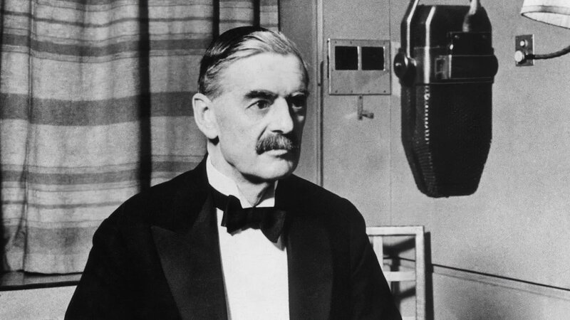 Der britische Premierminister Neville Chamberlain im Jahr 1939 – Bild: Spiegel Geschichte