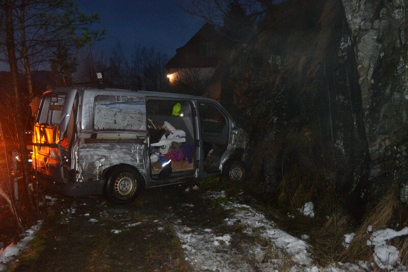Odda, Norway – Smashed car.  (photo credit:  National Geographic) – Bild: National Geographic