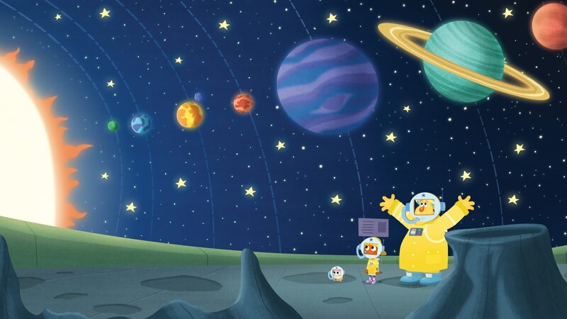 Manchmal wird Monstersitten ein intergalaktischer Ausflug. – Bild: KiKA/​Nelvana