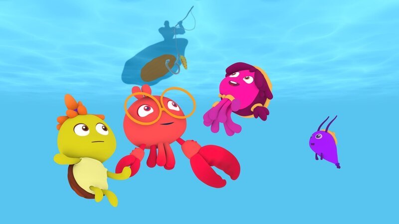 Maari konnte sich vom Angelhaken befreien. – Bild: KiKA/​Bigchild Entertainment