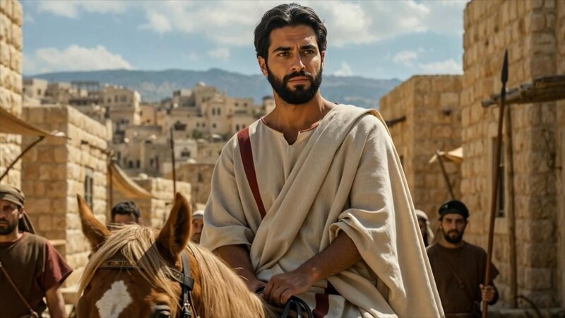 Junger Herodes  Heldenaufnahmen als Statthalter von Galiläa – Bild: RTL /​ FirstLook TV.